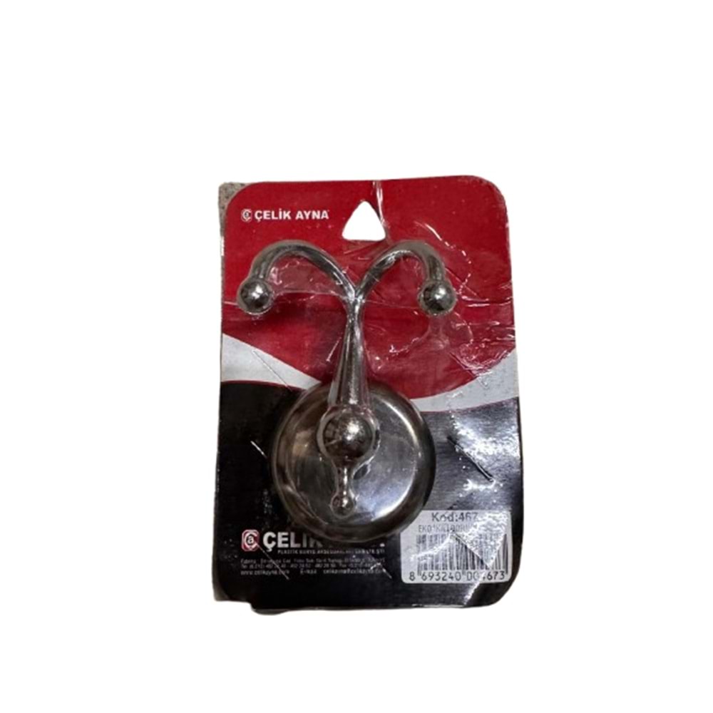 ÇELİK AYNA METAL ÇİFT BORNOZLUK 467 (K100)