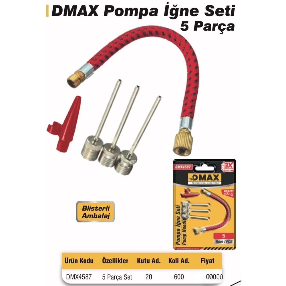 DMAX POMPA İĞNE SETİ 5PARÇA