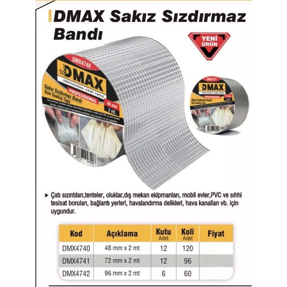DMAX SAKIZ BAND 72MMX2MT