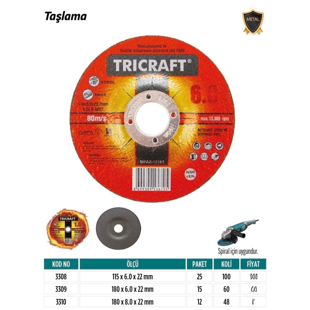 MEŞEM YEDİRİCİ TAS 115LİK MŞM3308