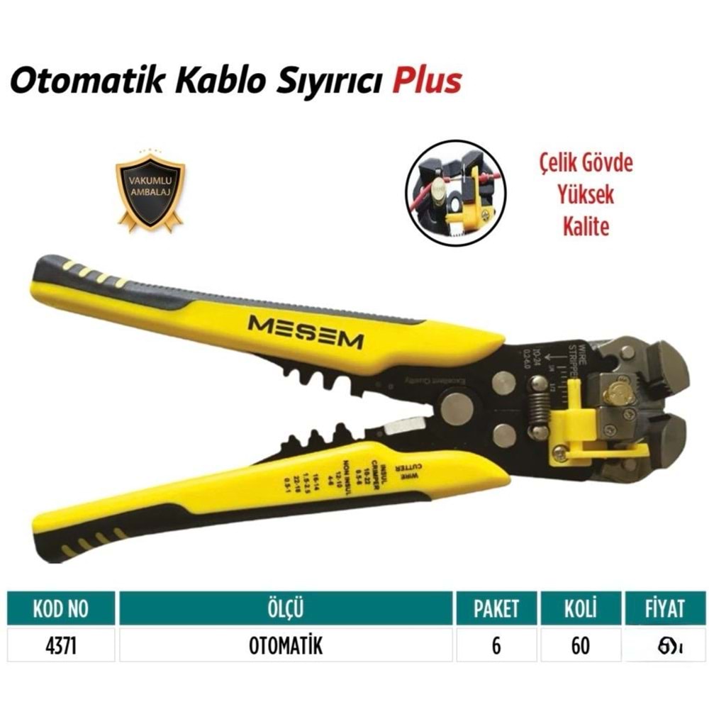 MEŞEM OTOMATİK KABLO SIYIRICI