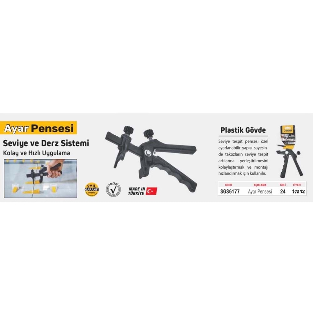 SGS DERZ AYAR PENSESİ SGS6177