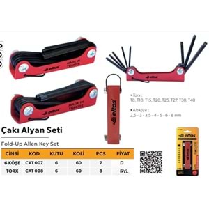ELTOS ÇAKI ALYAN SET TORX