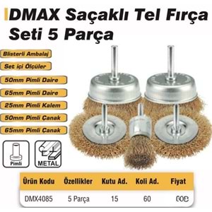 DMAX ÇANAK FIRÇA SET 5PARÇA