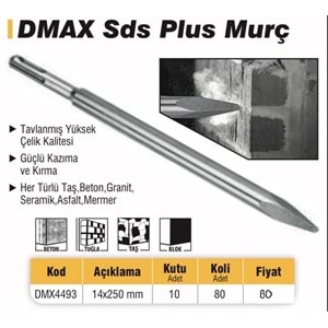 DMAX SDS PLUS KESKİ MUNÇ 14*250