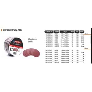 BAYTEC ZIMPARA CIRTLI 115MM KUM80