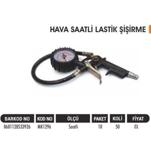 BAYTEC TABANCA HAVA SAATLİ MK1296