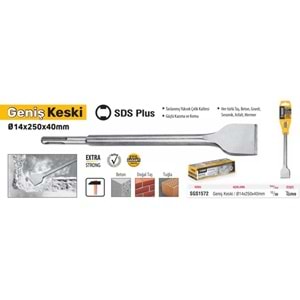 SGS SDS PLUS GENİŞ KESKİ 14*250*40MM