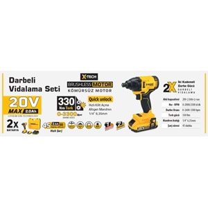 SGS DARBELİ VİDALAMA SETİ 20V 2AMP