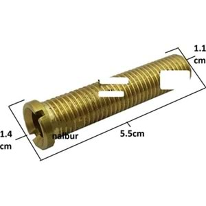 ÇÖPMAK VİDASI PİRİNÇ 5,5CM