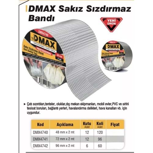DMAX SAKIZ BAND 72MMX2MT