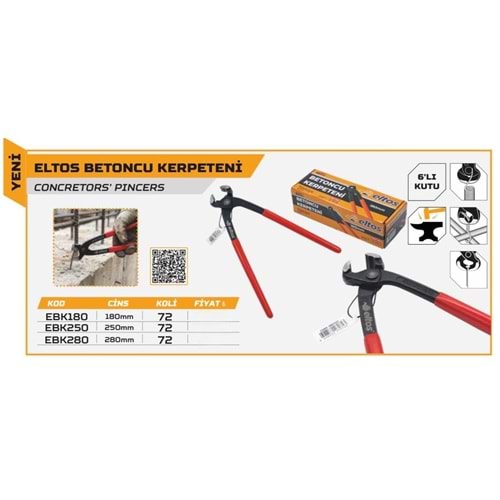ELTOS BETONCU KERPETENİ 280MM