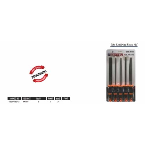 BAYTEC MİNİ EĞE SETİ 5PCS