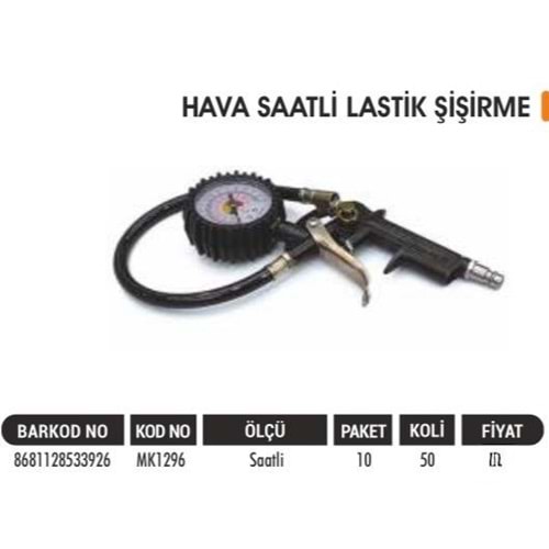 BAYTEC TABANCA HAVA SAATLİ MK1296