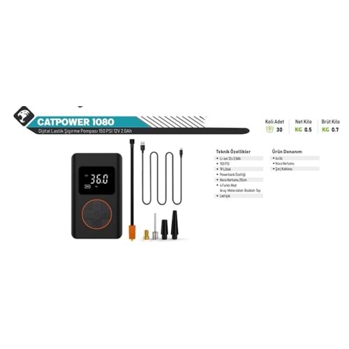 PARS DİJİTAL LASTİK ŞİŞİRME KOMPRESÖR 150PSI