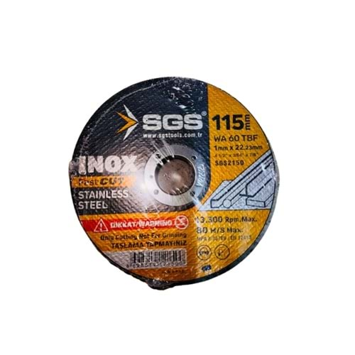 SGS KESİCİ TAŞ 115 İNOX SGS2150