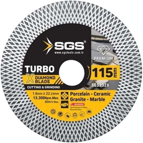 SGS ELMAS TESTERE SÜREKLİ 115MM