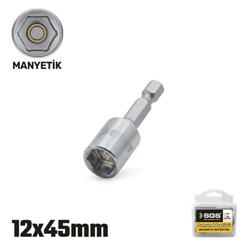 SGS MANYETİK SOMUN ADAPTÖRÜ 12*45