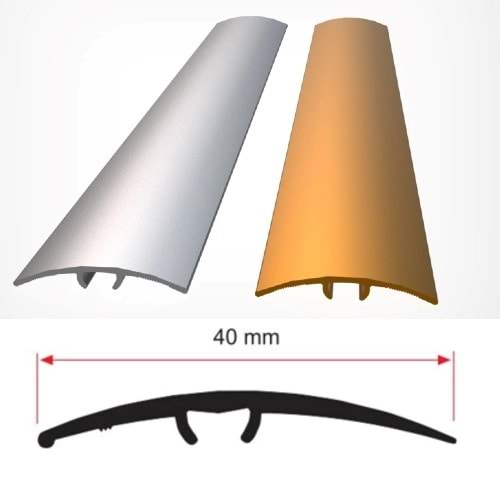 ALÜMİNYUM GEÇİŞ PROFİLİ BANTLI 270CM