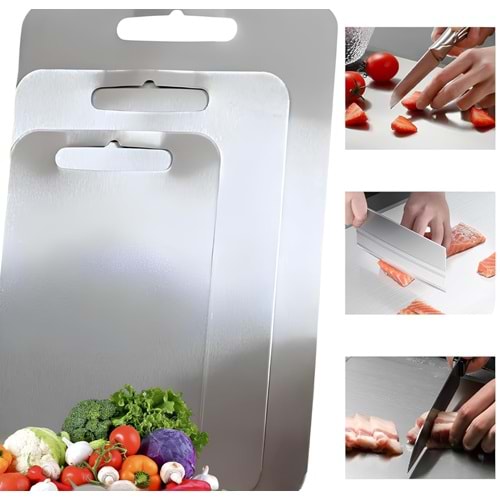 ÇELİK AYNA STAİNLESS STEEL KESİM PANOSU 3LÜ SET