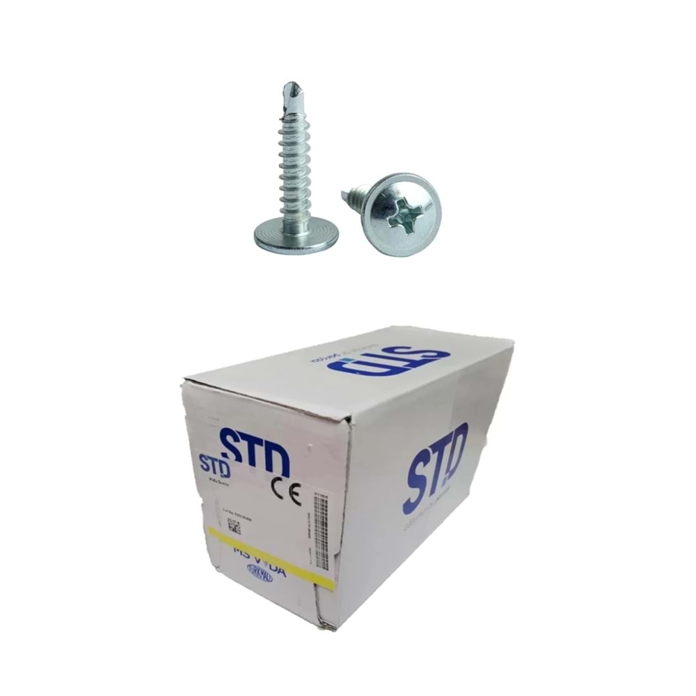 STD RYSB PUL BAŞLI MATKAP UÇLU VİDA 3,9X25 (1250AD)
