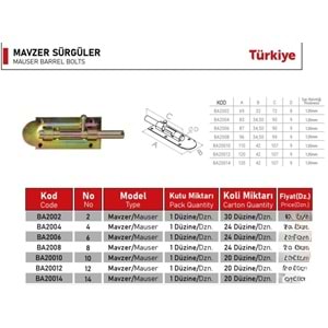 BEŞEL MAVZER SÜRGÜ 06 (P12)