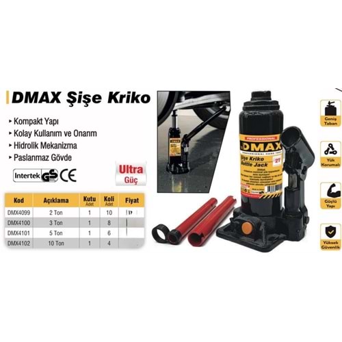 DMAX ŞİŞE KRİKO 5 TON