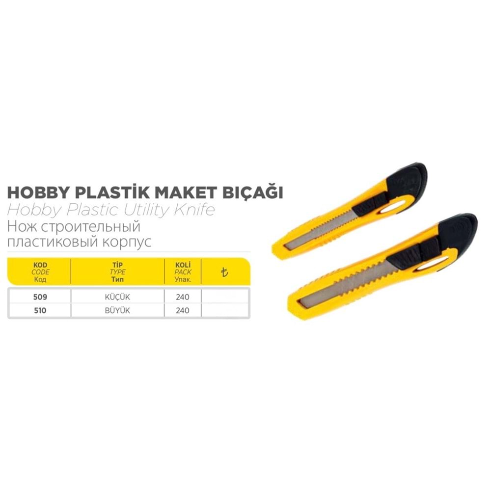 DİZAYN MAKET BIÇAĞI HOBY PLS KOD:510