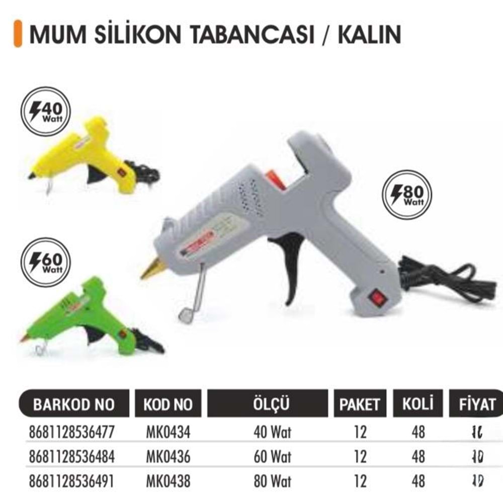 BAYTEC MUM SİLİKON TABANCASI 60WAT
