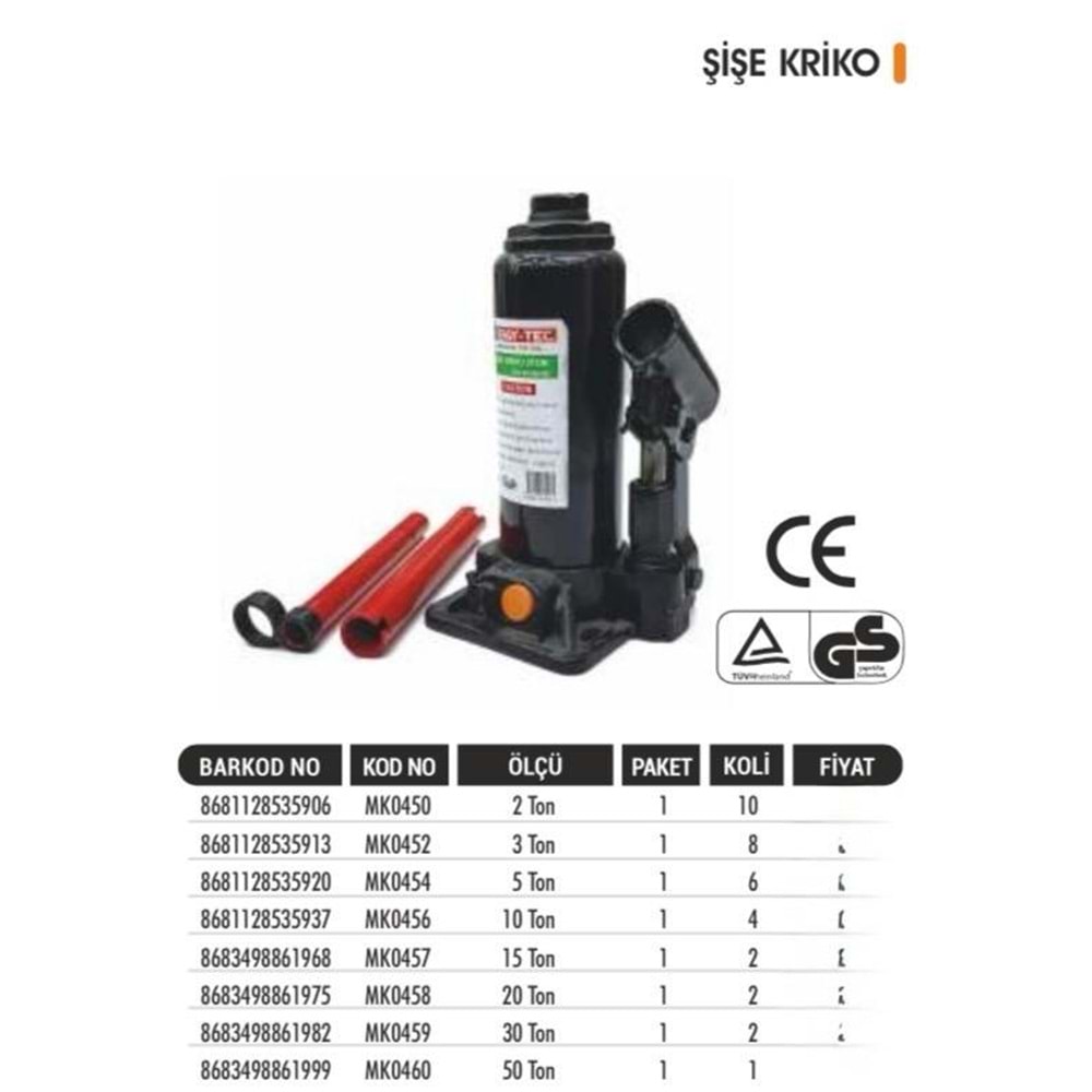 BAYTEC ŞİŞE KRİKO 3 TON