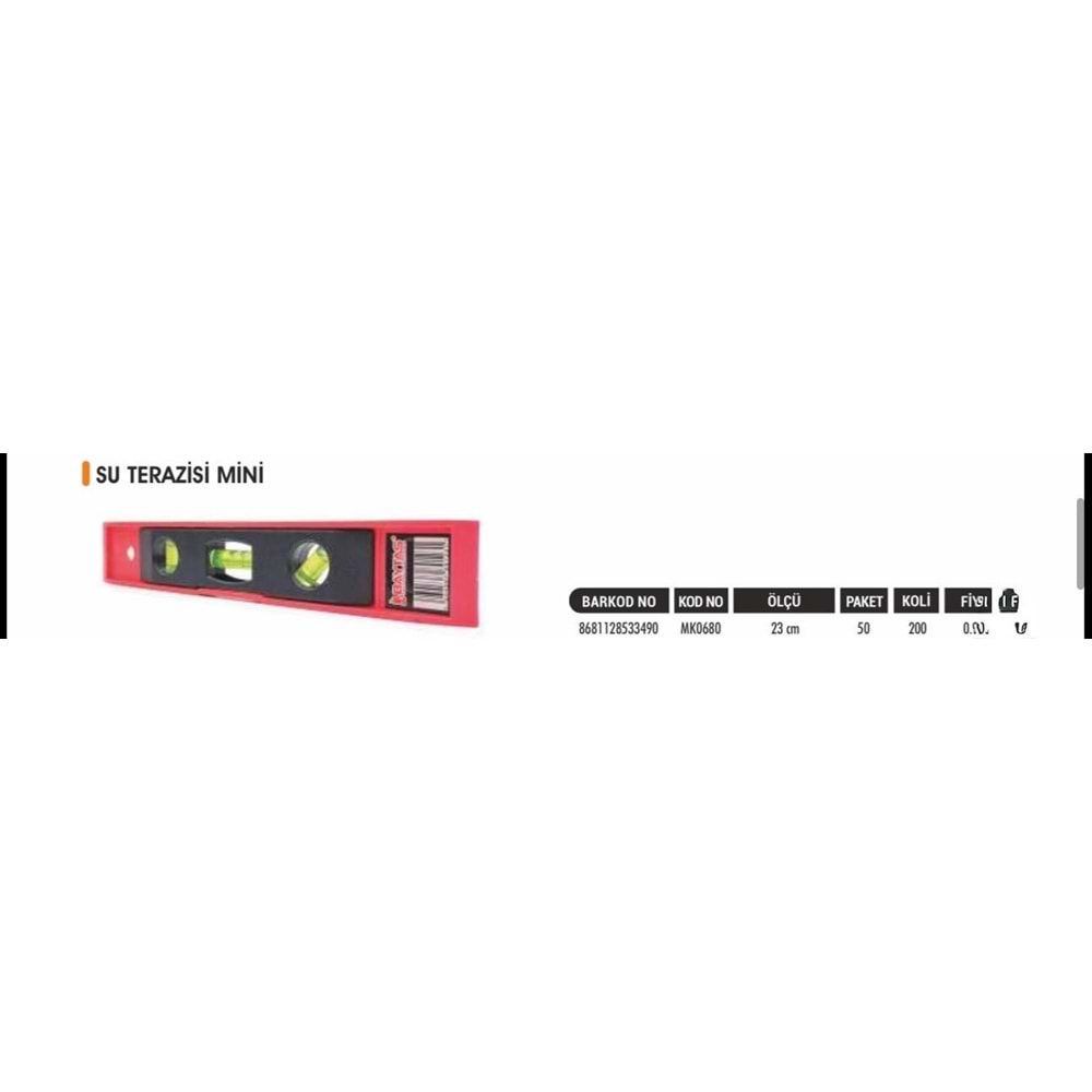 BAYTEC SU TERAZİSİ 23CM MİNİ
