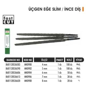 BAYTEC EĞE ÜÇGEN SLİM İNCE DİŞ 5MM MK0902