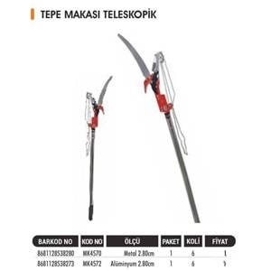 BAYTEC TEPE MAKASI TELESKOBİK MK4570