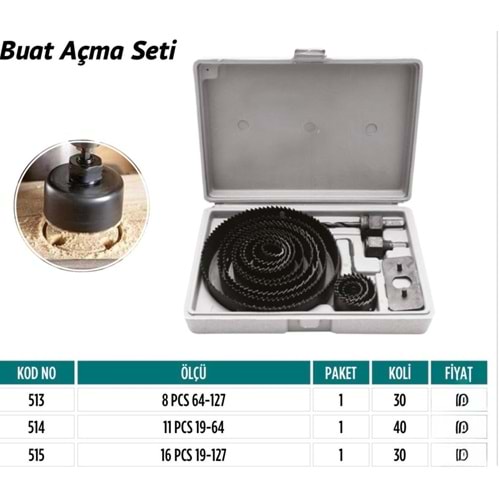 MEŞEM BUAT AÇMA SETİ 16PCS