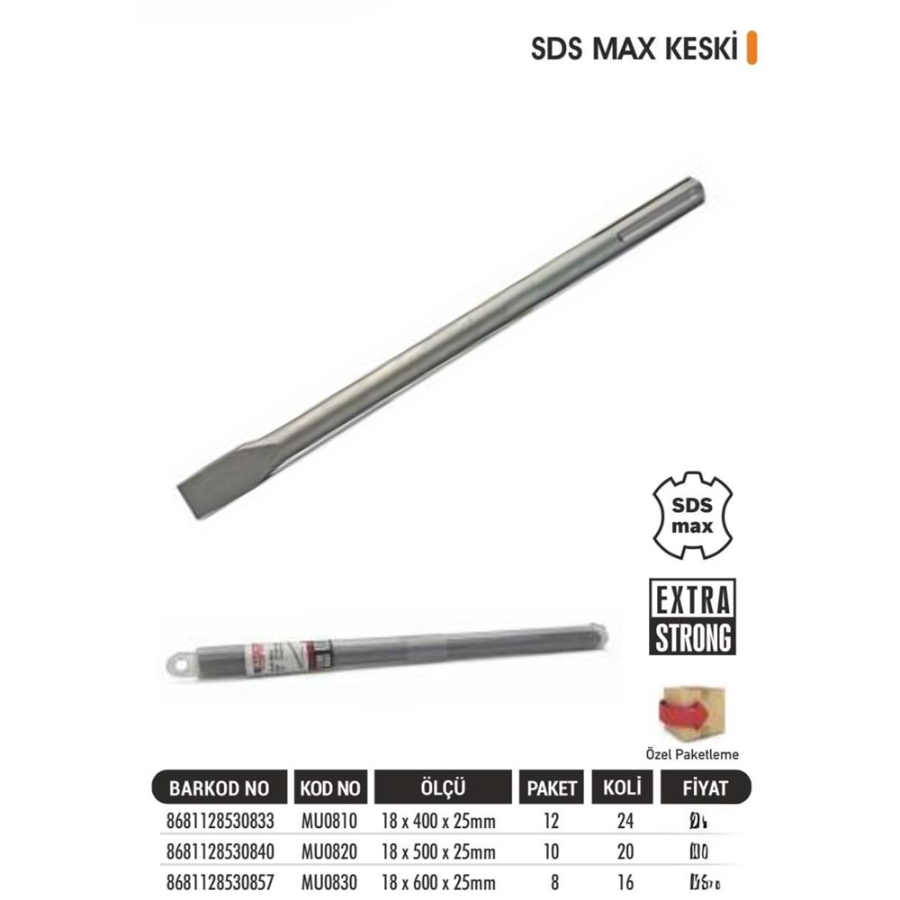 BAYTEC SDS MAX KESKİ 18*600*25MM