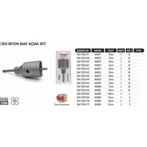 BAYTEC BUAT AÇMA SETİ BETON 80MM