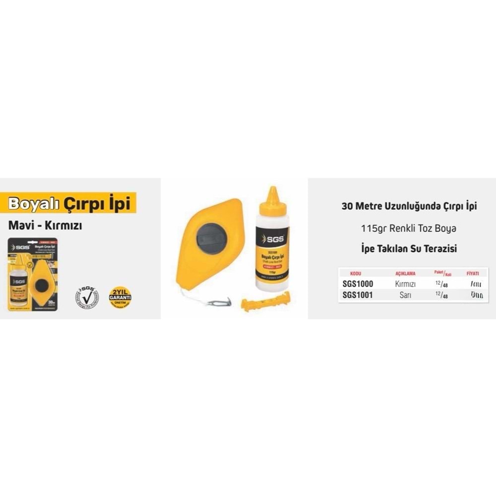 SGS İP ÇİRPİ BOYALI SGS1000
