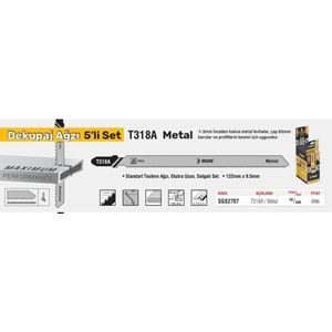 SGS DEKOBAJ AĞZI METAL T318A SGS2707