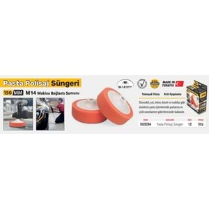SGS PASTA POLİŞ SÜNGERİ M-14 BAĞLANTI SGS 294