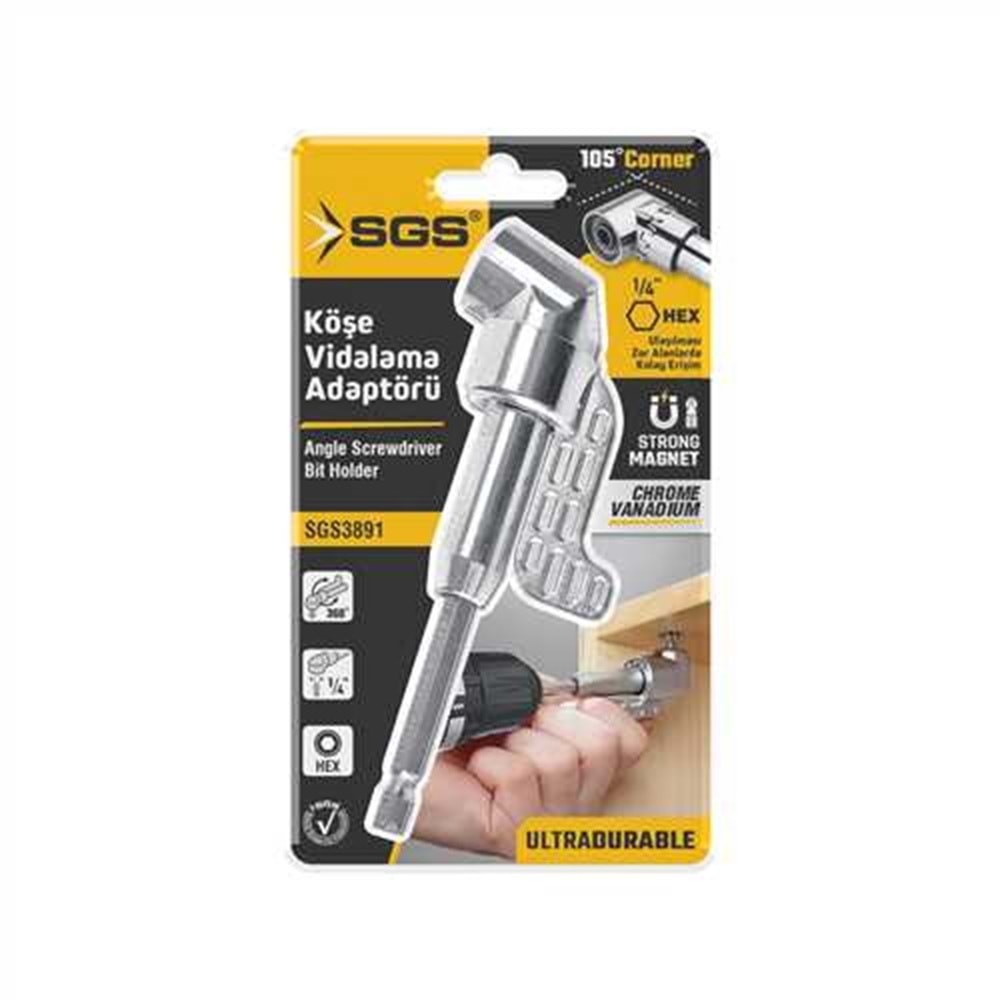 SGS KÖŞE VİDALAMA ADAPTÖRÜ UZUN