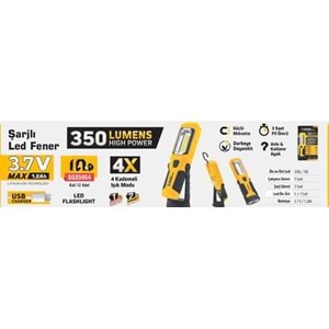 SGS ŞAJLI LED FENER 350LÜMEN