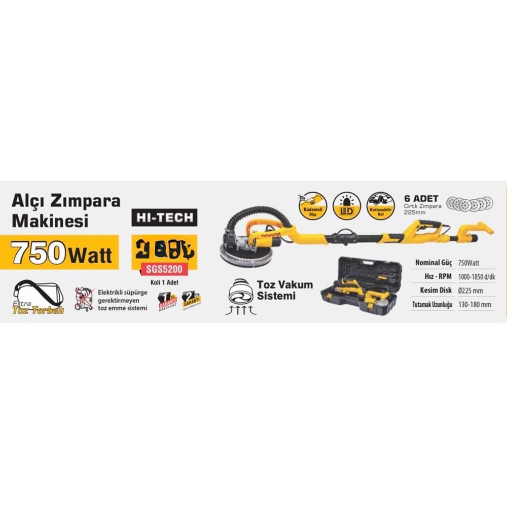 SGS- ZIMPARA MAKİNMESİ ALÇI 750 WATT