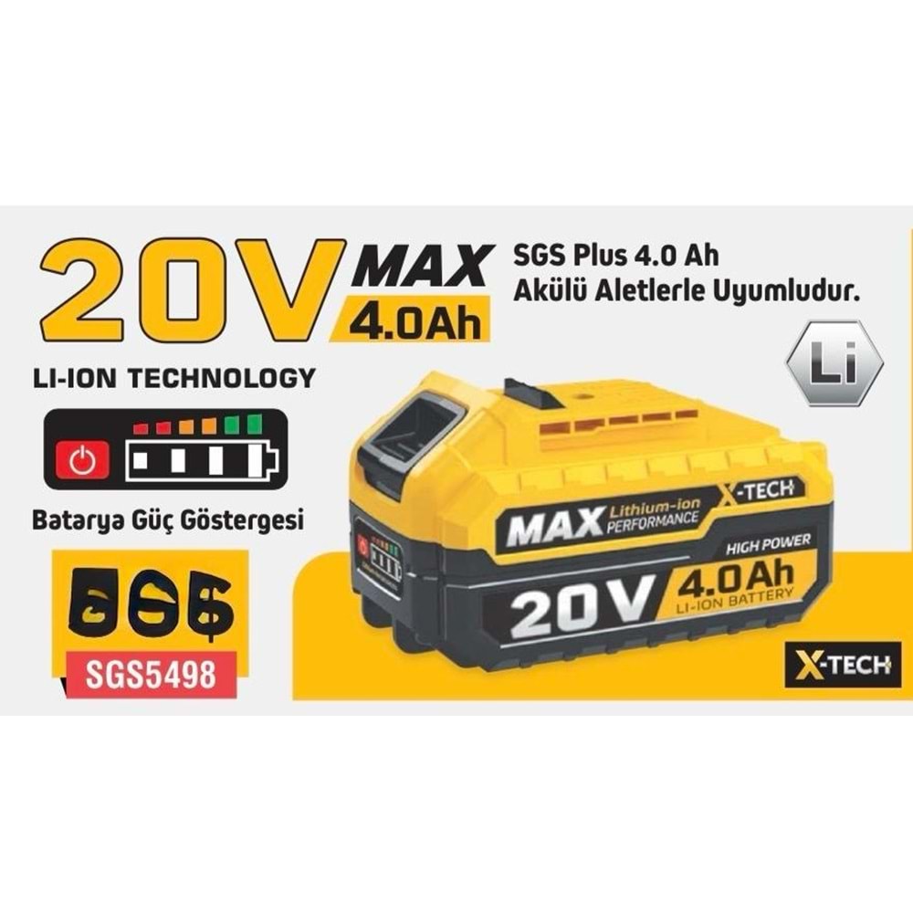 SGS BATARYA LI-İON 4.0AH 20V