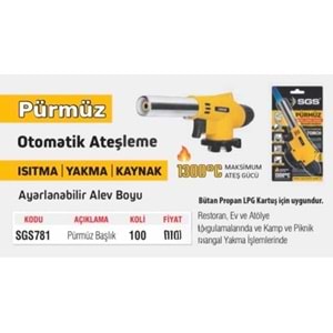 SGS ÇAKMAKLI PÜRMÜS SGS781