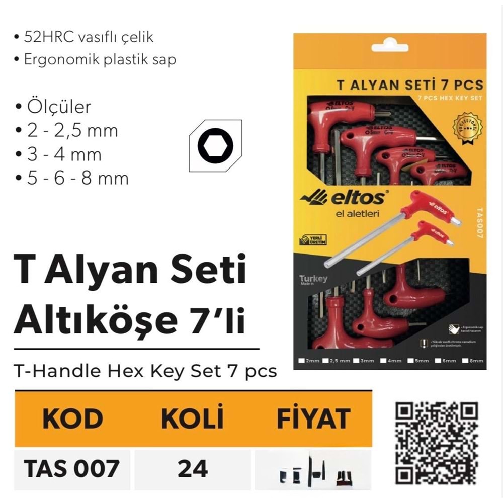 ELTOS T ALYAN SET ALTI KÖŞE