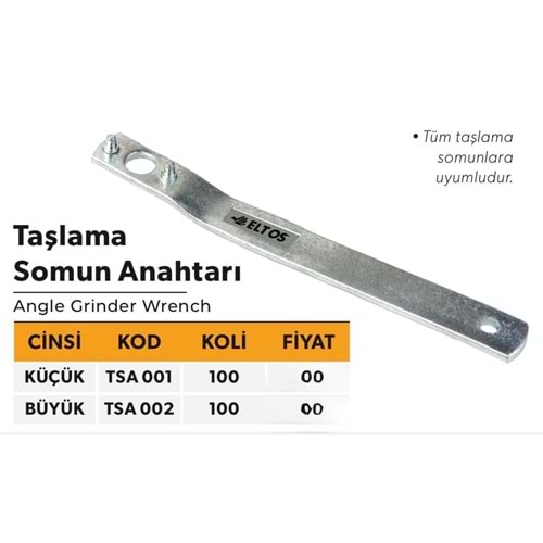 ELTOS TAŞLAMA SOMUN ANAHTARI BÜYÜK (İZMİRİLLO)