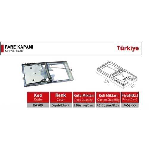 BEŞEL FARE KAPANI KÜÇÜK
